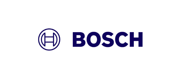 The image shows the Bosch logo, which includes the name "BOSCH" in bold, blue capital letters next to a circular emblem featuring a stylized "H" within the circle. Get started with a Wonderlic demo to learn more about this renowned brand's innovative solutions.